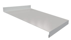 Отлив простой 20х250х20 мм, 9005 черный янтарь глянцевый