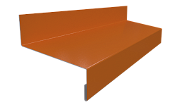 Отлив простой 20х50х20 мм, 3005 винно-красный глянцевый