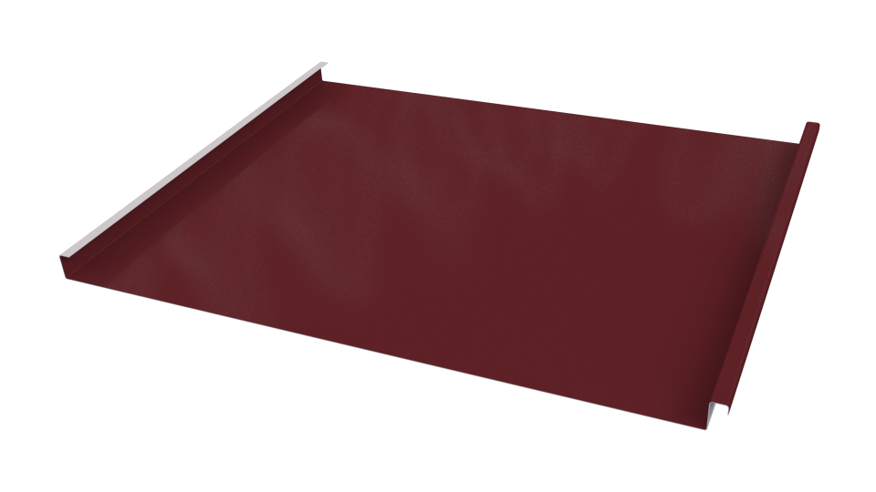 Фальцевая кровля 562/550x0,45 мм, 3005 винно-красный глянцевый