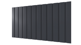 Профнастил С10 1155/1100x0,4 мм эконом, 7024 графитовый серый глянцевый
