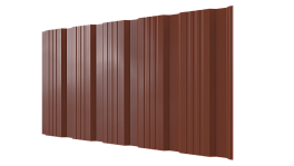 Профнастил К20 1185/1120x0,5 мм, 8004 медно-коричневый глянцевый