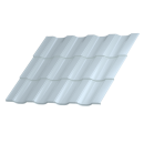 Металлочерепица Геркулес 30 1200/1150x0,5 мм, 9002 светло-серый глянцевый