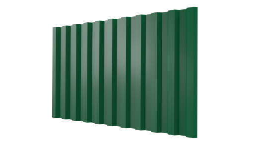 Профнастил С21 1051/1000x0,4 мм, 6029 мятно-зеленый глянцевый