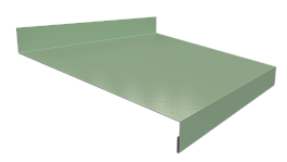 Отлив простой 20х150х20 мм, 6029 мятно-зеленый глянцевый