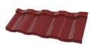 Металлочерепица Геркулес 25 1200/1150x0,5 мм, 3011 коричнево-красный глянцевый
