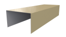 Крышка 40x65x40 мм, 1014 слоновая кость глянцевый