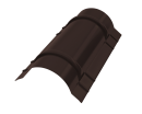 Конёк круглый R110x2000 мм, 8017 шоколадно-коричневый матовый