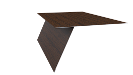 Планка карнизная фальц 130x80 мм, Дуб Локарно 3D