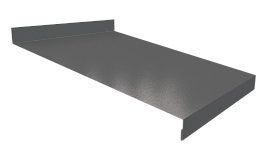 Отлив простой 20х250х20 мм, 7040 серое окно глянцевый