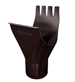 Воронка 125/90 мм, 8017 шоколадно-коричневый
