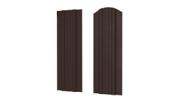 Штакетник Евротрапеция 110x0,45 мм, 8017 шоколадно-коричневый глянцевый