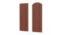 Штакетник Евротрапеция 110x0,5 мм, 8004 медно-коричневый глянцевый