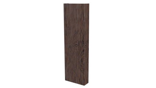 Декоративная накладка 20x60x20 мм, Морёный дуб 3D