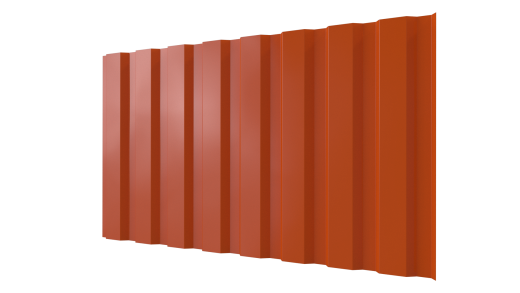 Профнастил С20A 1150/1100x0,7 мм, 2004 оранжевый глянцевый
