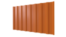 Профнастил С20B 1150/1100x0,5 мм, 2011 насыщенный оранжевый глянцевый