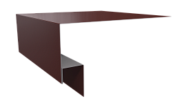 Планка околооконная Блок хаус 200х75х30 мм, 3009 оксид красный глянцевый