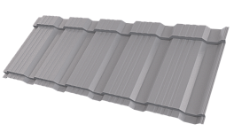 Металлочерепица Каскад 1185/1150x0,5 мм, 7004 сигнальный серый глянцевый