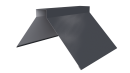 Конёк фигурный 150x150x2000 мм, 7024 графитовый серый PUR Pruf