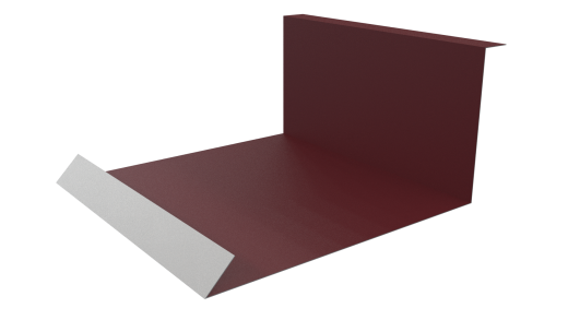 Планка примыкания нижняя 100x200x2000 мм, 3005 винно-красный матовый