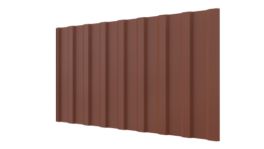 Профнастил С20R 1150/1100x0,45 мм, 8004 медно-коричневый матовый