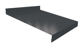 Отлив простой 20х200х20 мм, 7024 графитовый серый глянцевый