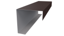 Декоративная накладка угловая 20x60x60x20 мм, 8017 шоколадно-коричневый матовый