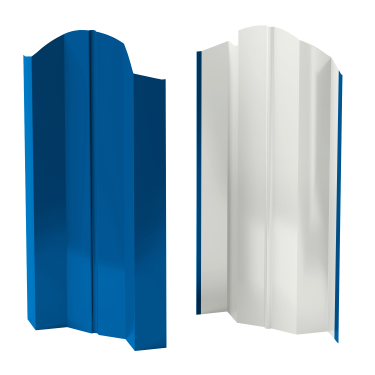 Штакетник М-образный Престиж 118x0,4 мм, 5015 небесно-синий глянцевый