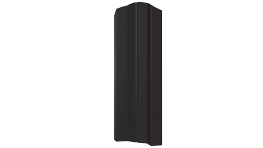 Штакетник М-образный Престиж 118x0,45 мм, 8019 серо-коричневый глянцевый