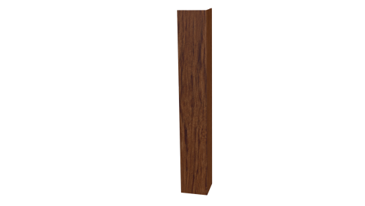 Планка угла наружного 30x30x2000 мм, Золотой орех 3D