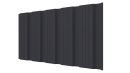 Профнастил К20 1185/1120x0,5 мм, 7024 графитовый серый стальной бархат