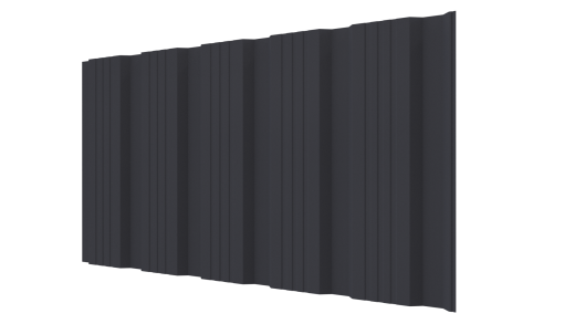 Профнастил К20 1185/1120x0,5 мм, 7024 графитовый серый стальной бархат