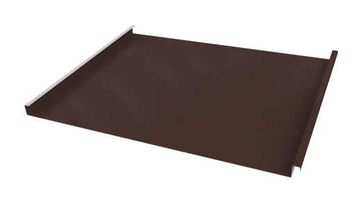 Фальцевая кровля 562/550x0,65 мм, 8017 шоколадно-коричневый глянцевый