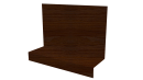 Примыкание боковое фальц 25x65x130 мм, Золотистый дуб 3D