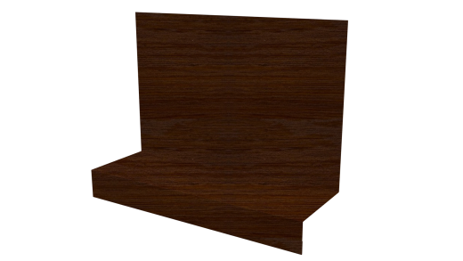 Примыкание боковое фальц 25x65x130 мм, Золотистый дуб 3D