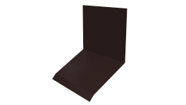 Планка примыкания верхняя к стене фальц 150x130x20 мм, 8017 шоколадно-коричневый глянцевый