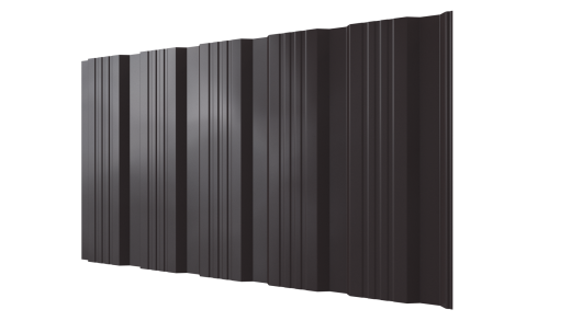 Профнастил К20 1195/1130x0,4 мм, 8019 серо-коричневый глянцевый