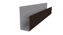 Планка П-образная Блок-хаус 30x30x2000 мм, 8017 шоколадно-коричневый матовый