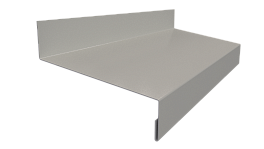 Отлив простой 20х70х20 мм, 9003 сигнальный белый глянцевый