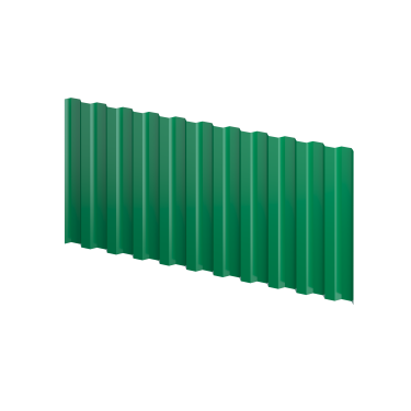 Профнастил С21 1051/1000x0,65 мм, 6029 мятно-зеленый глянцевый