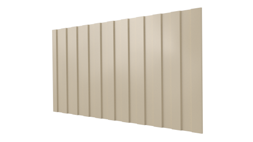 Профнастил С8 1200/1150x0,3 мм, 1015 св. слоновая кость глянцевый