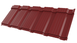 Металлочерепица Каскад 1185/1150x0,5 мм, 3011 коричнево-красный глянцевый