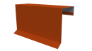Планка торцевая фальц 65x97 мм, 2004 оранжевый глянцевый