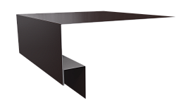 Планка околооконная Блок хаус 200х75х30 мм, 8017 шоколадно-коричневый глянцевый