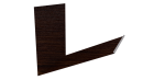 Планка примыкания верхняя к трубе фальц 250x210 мм, Antique wood