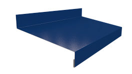 Отлив простой 20х100х20 мм, 5015 небесно-синий глянцевый