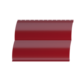 Металлосайдинг Блок хаус 383/355x0,45 мм, 3011 коричнево-красный глянцевый