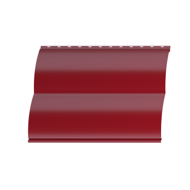 Металлосайдинг Блок хаус 383/355x0,4 мм, 3011 коричнево-красный глянцевый