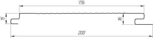 Металлосайдинг Лайн Про Гофр 200/176x0,5 мм, 9003 сигнальный белый глянцевый