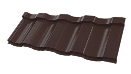 Профиль Орион 25 1200/1150x0,45 мм, 8017 шоколадно-коричневый глянцевый