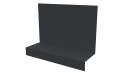 Примыкание боковое фальц 25x65x130 мм, 7011 железно-серый глянцевый